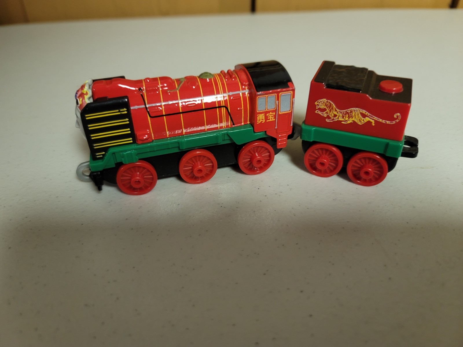 Thomas Push Along Chinese Yong Bao Train VG Condition Fits on wooden track