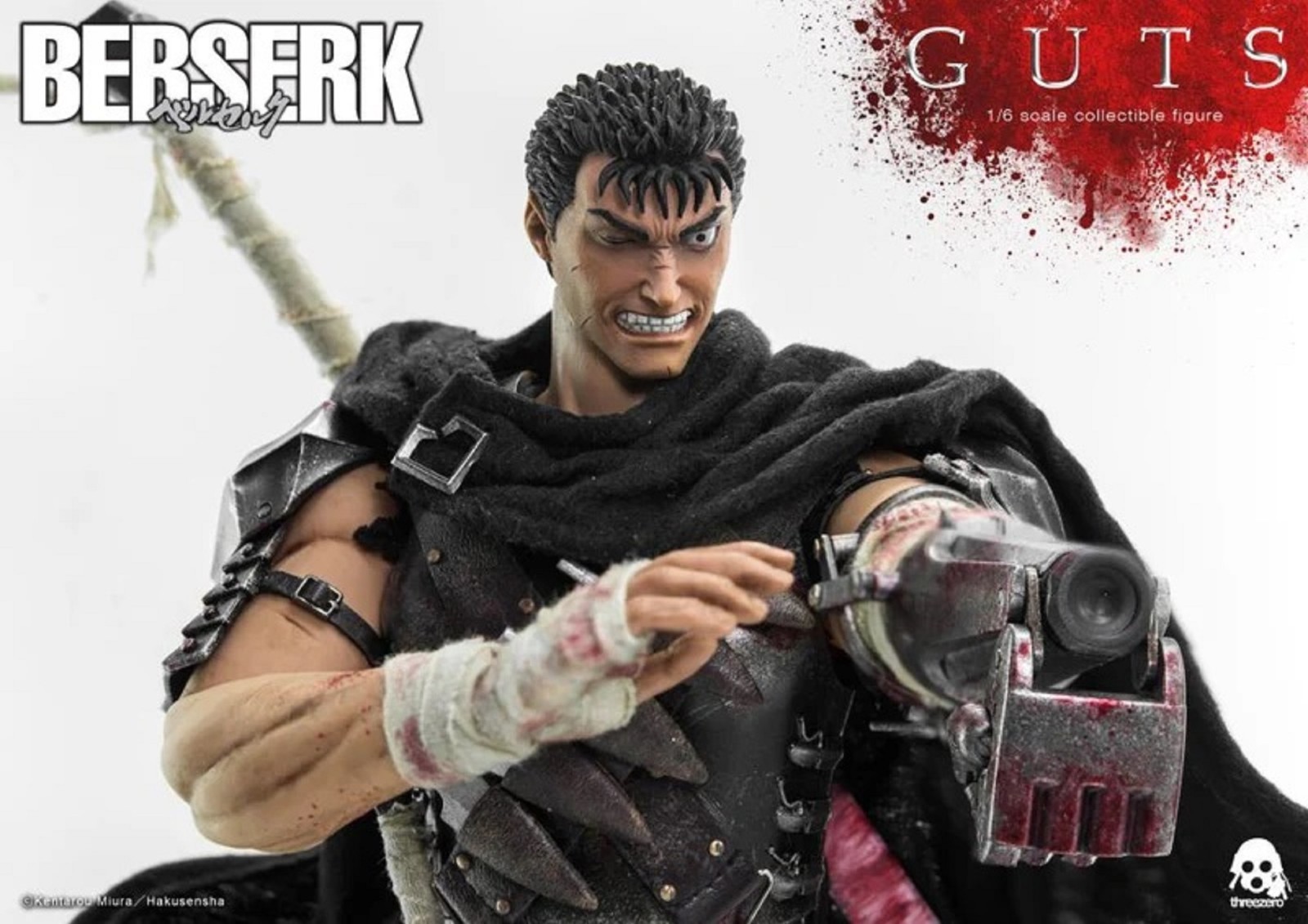 ThreeZero Berserk Guts (Black Swordsman) 1/6 Scale Action Figure Factory Sealed