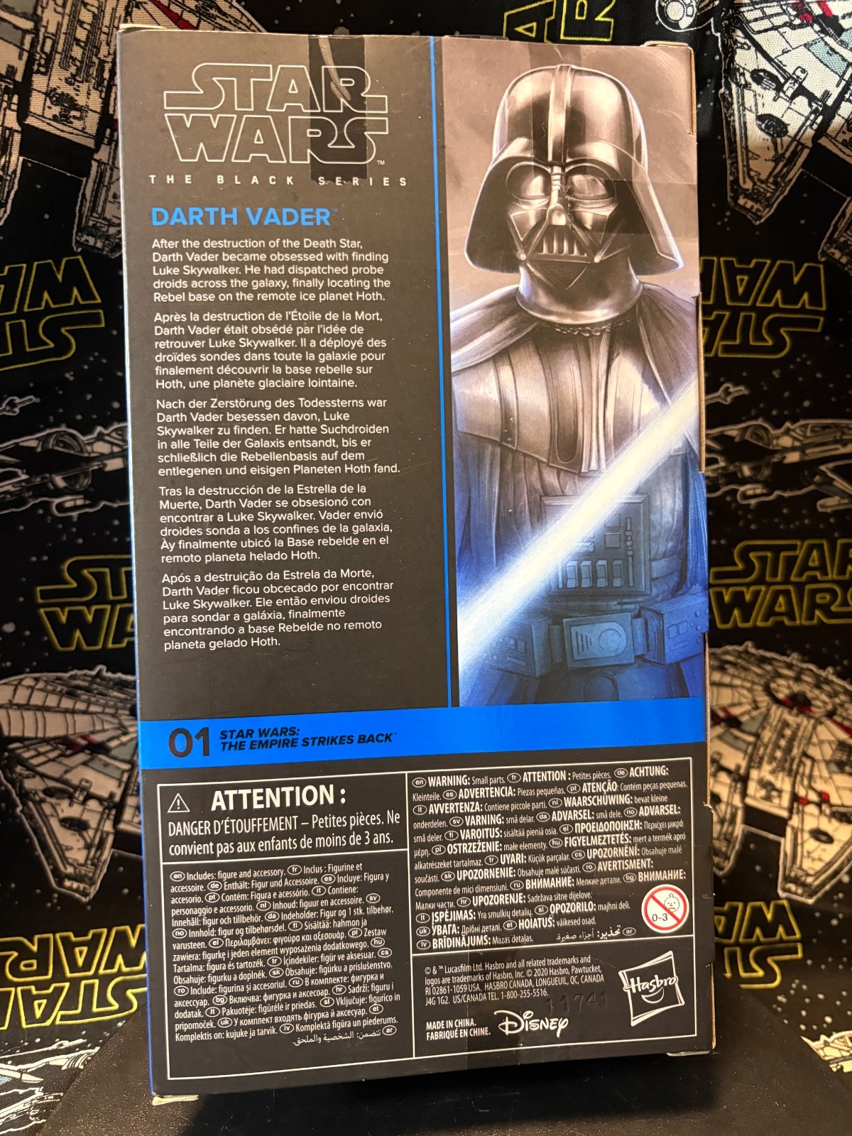 Star Wars: Empire Strikes Back – DARTH VADER – Black Series 6&Prime; NIB!!