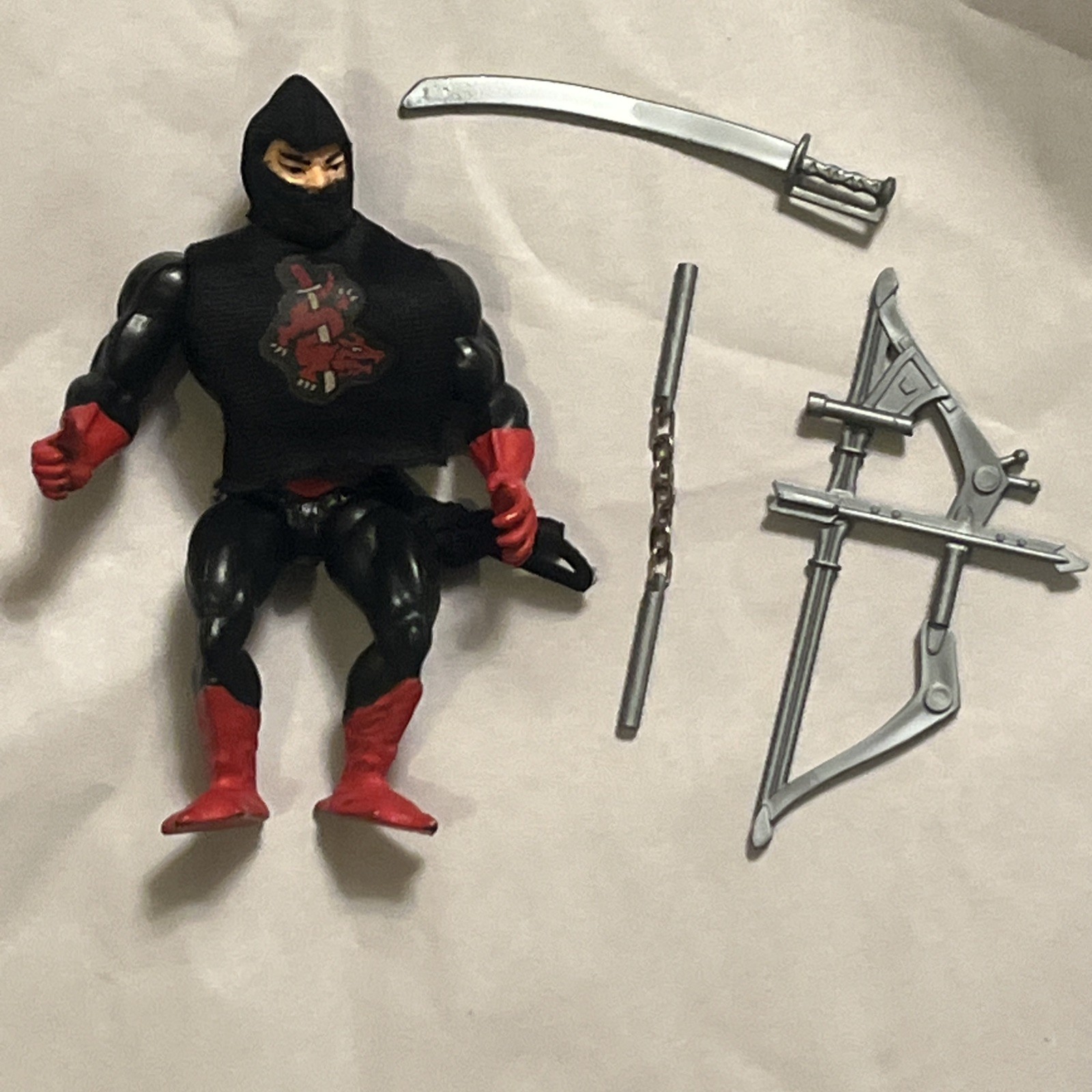 Vintage MOTU He-Man 1987 Ninjor 100% Complete CLEAN FREE SHIPPING