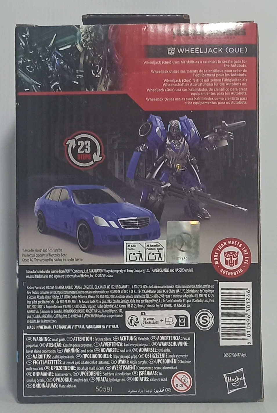 HASBRO 2025 TRANSFORMERS STUDIO SERIES DOTM WHEELJACK QUE DELUXE CLASS MISB