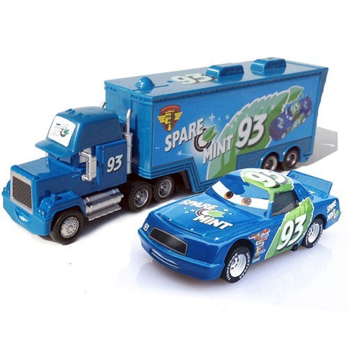 2PCS Disney Pixar Cars No.93 Spare Mint Hauler Truck Die-cast Model Xmas Gifts