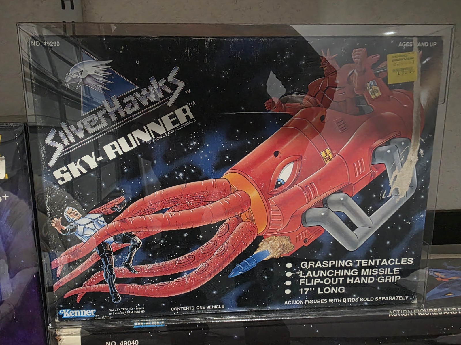 ULTRA RARE SILVERHAWKS SKY RUNNER MISB W/ Aryllic case *GRAIL PIECE