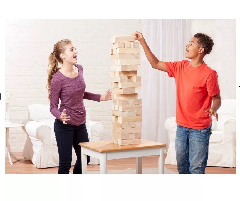 Cardinal Giant Sized Jumbling Tower Block Game – Stack up to 4 feet! Free Ship