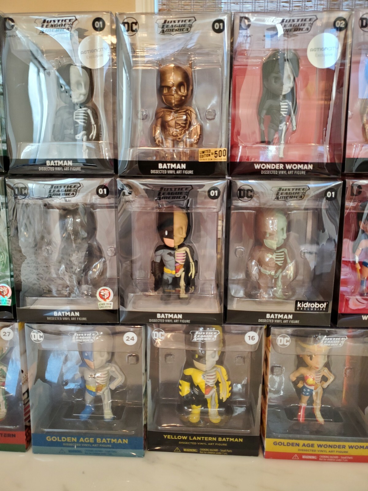🔥RARE🔥COMPLETE🔥 lot 36 Jason Freeny XXRAY Dissected Vinyl DC Comics Figure