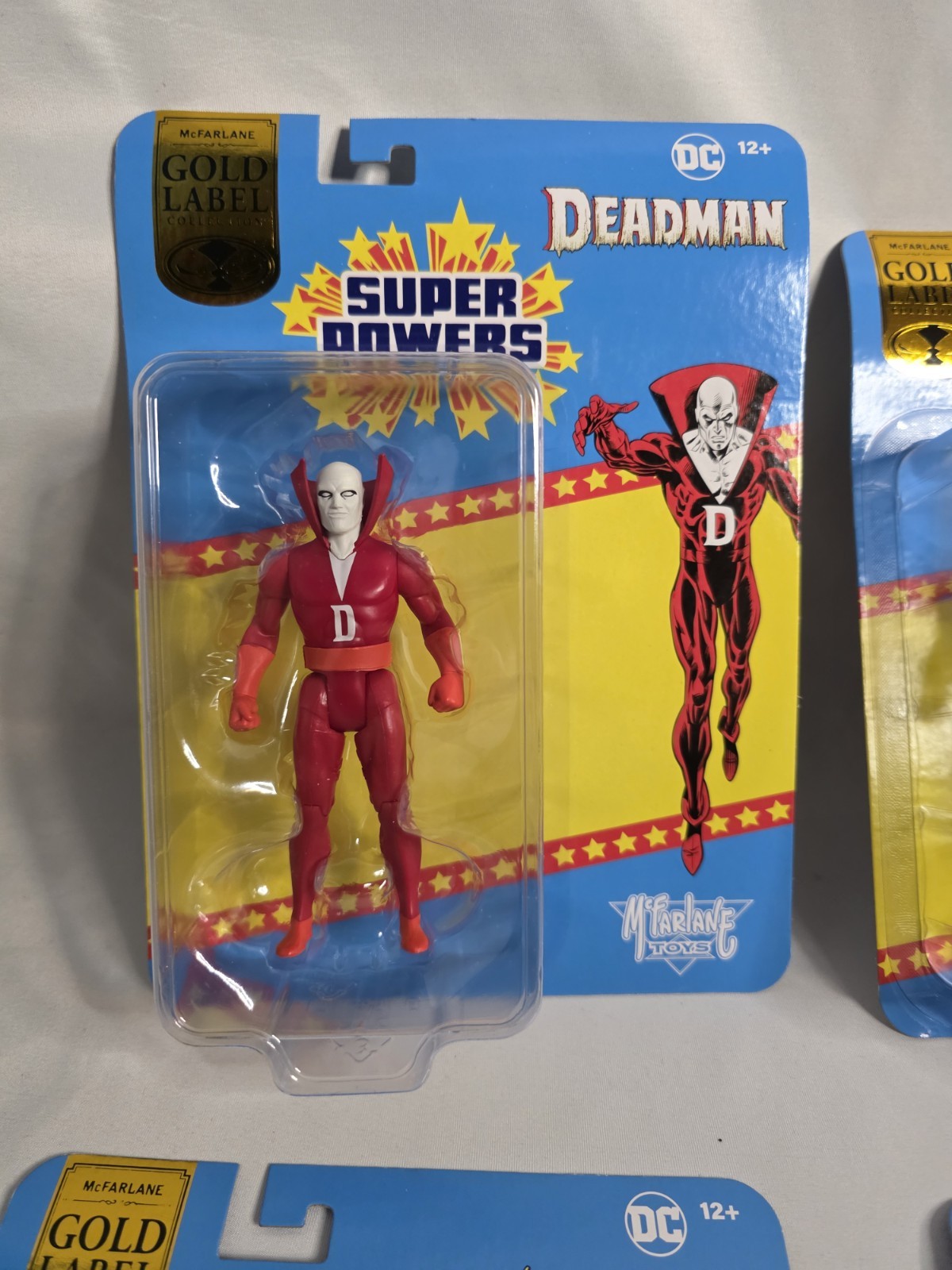 DC Super Powers McFarlane Set 4 Gold Label Cyborg, Deadman & Animal Wave 11 Wear