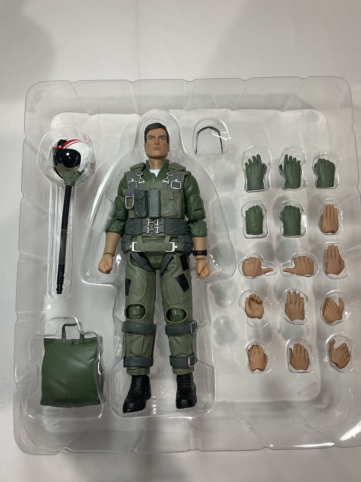 RAMEN TOY ACES OF AVIATION 1:12 VF-1 WOLFPACK 6&Prime; FIGURE GI JOE FIGHTER PILOT