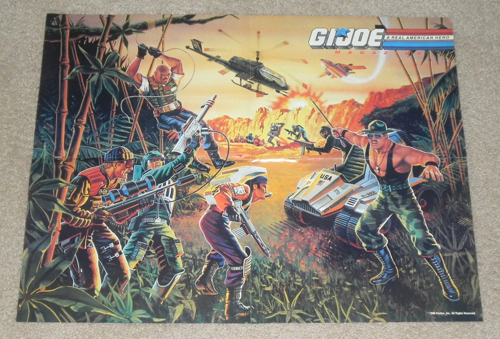 Vintage 1986 Sgt Slaughter Figure Magazine Ad Print ARAH Poster GI G.I. Joe 80s