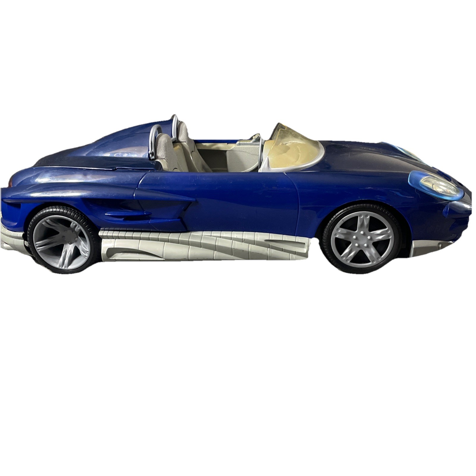 1998 Max Steel MX-48 Turbo Convertible 22” Action Figure Car Incomplete