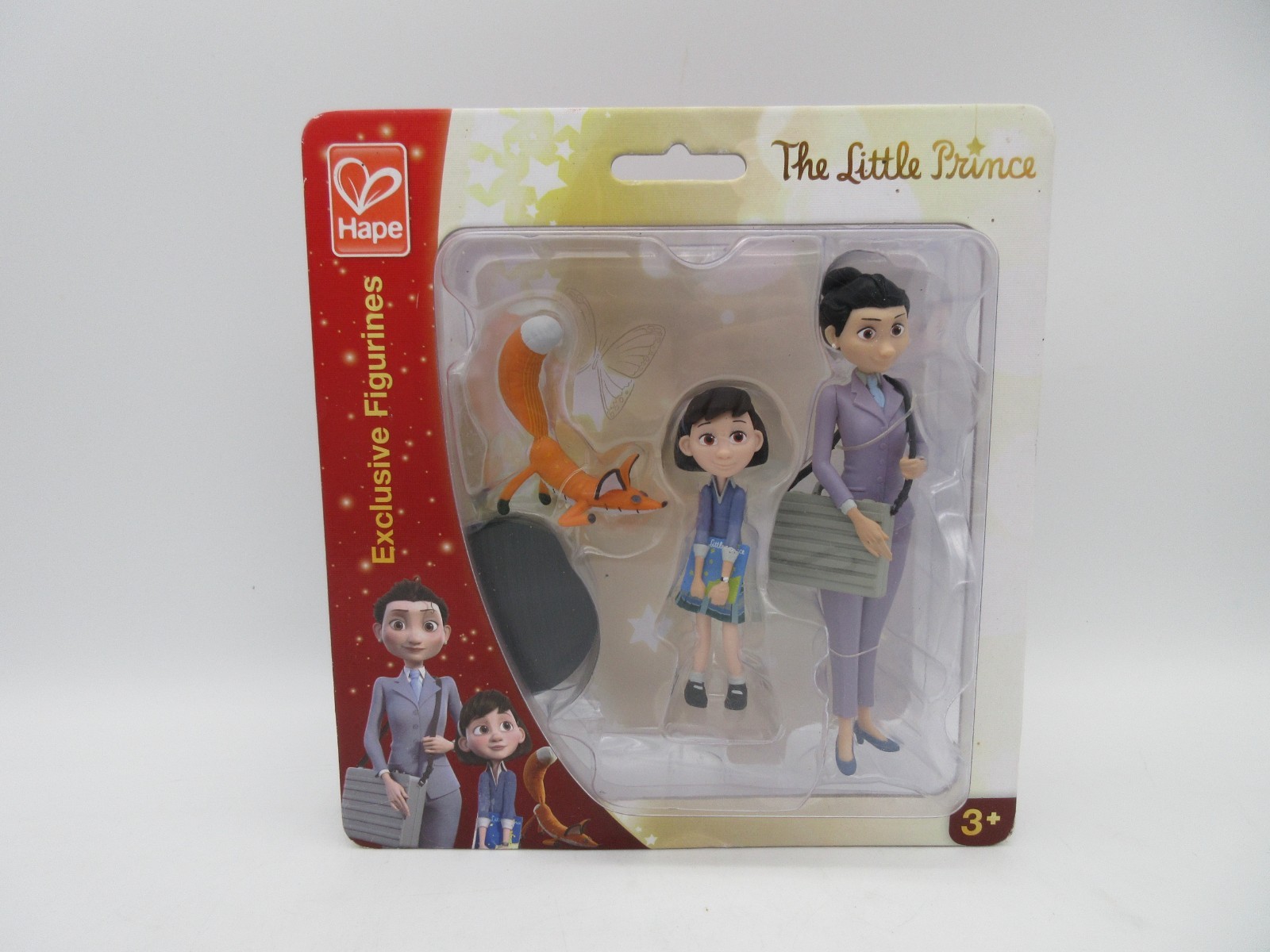 The Little Prince Little Girl, Her Mom and Fox Toy Figures #824759 [Hape, 2015]
