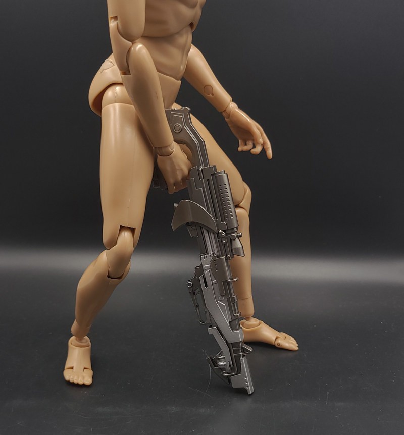 1/6 Scale Soldier Weapon Accessory Punk Sci-Fi Long Gun Figure Model Custom DIY