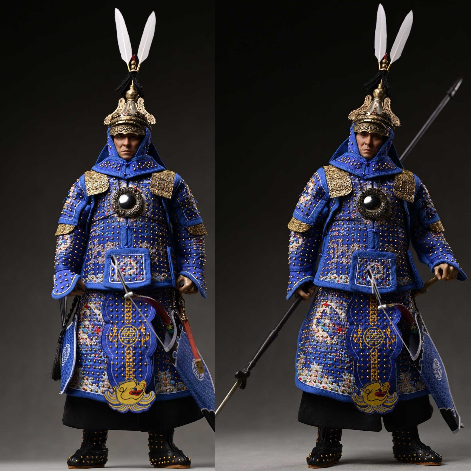 Qing Dynasty Qing of Eight Banners Blue Andy Lau 1/6 Scale Action Figure Blue