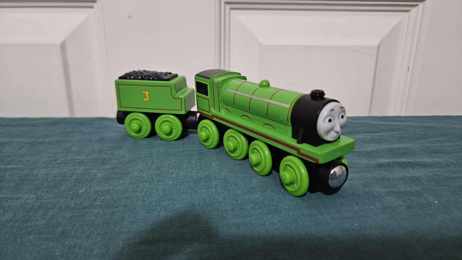 2016 Fisher Price Thomas Train Wooden Railway Henry The Green Engine NEW Loose
