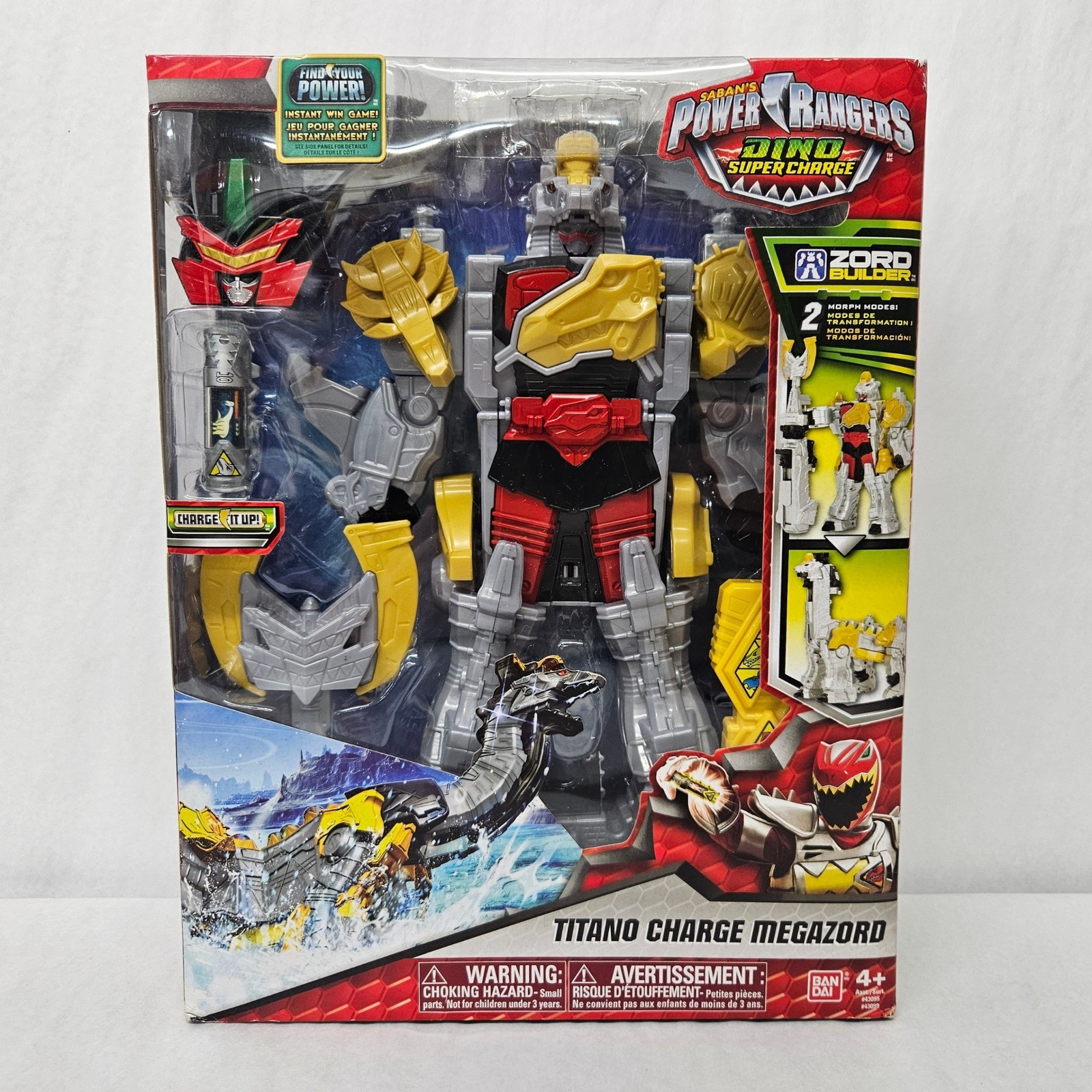 Bandai Power Rangers Dino Super Charge Titano Charge Megazord Figure 43099 NEW