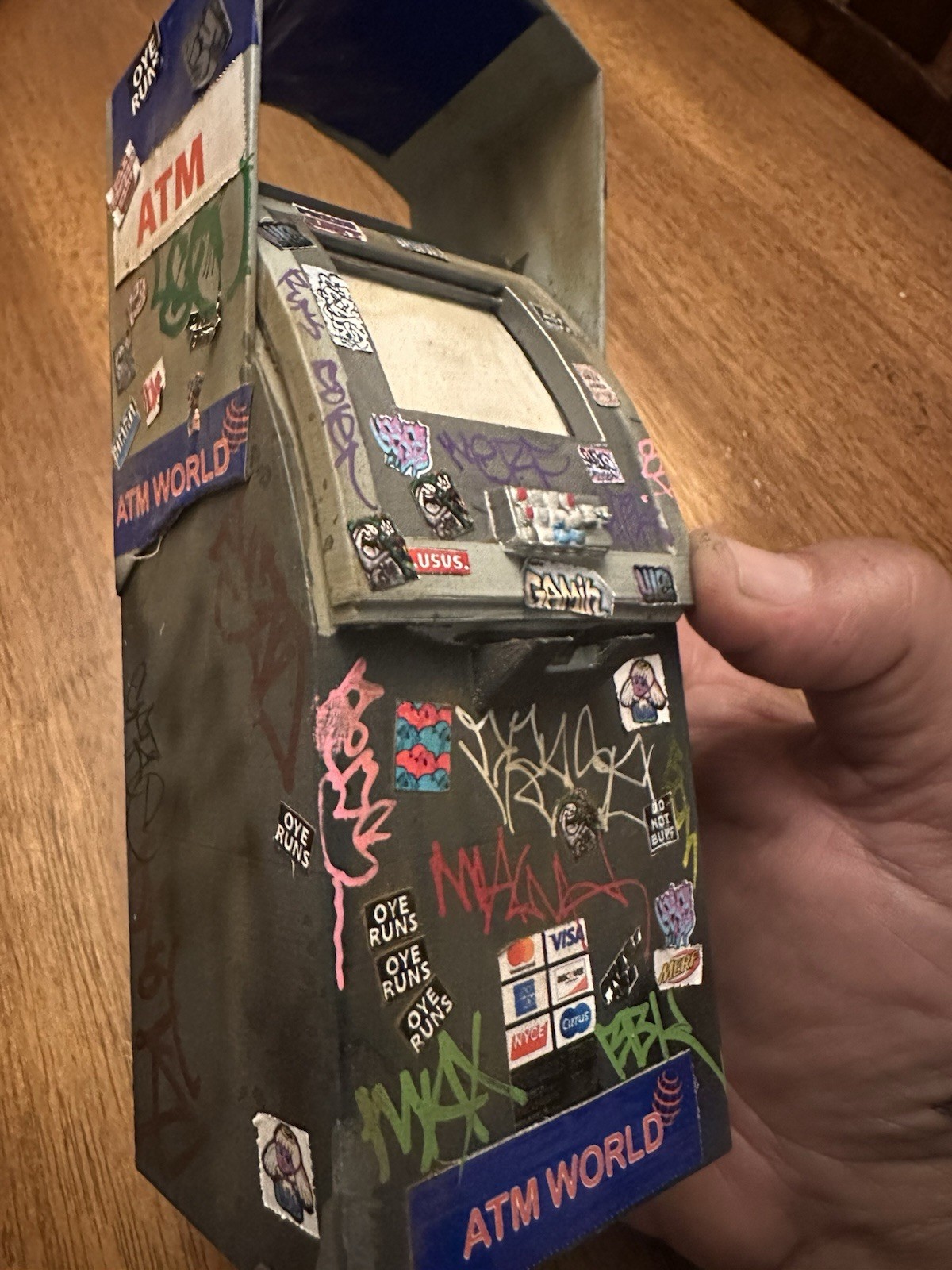 1/12 Scale ATM Diorama Prop – Designed, Printed & Finished by Hand