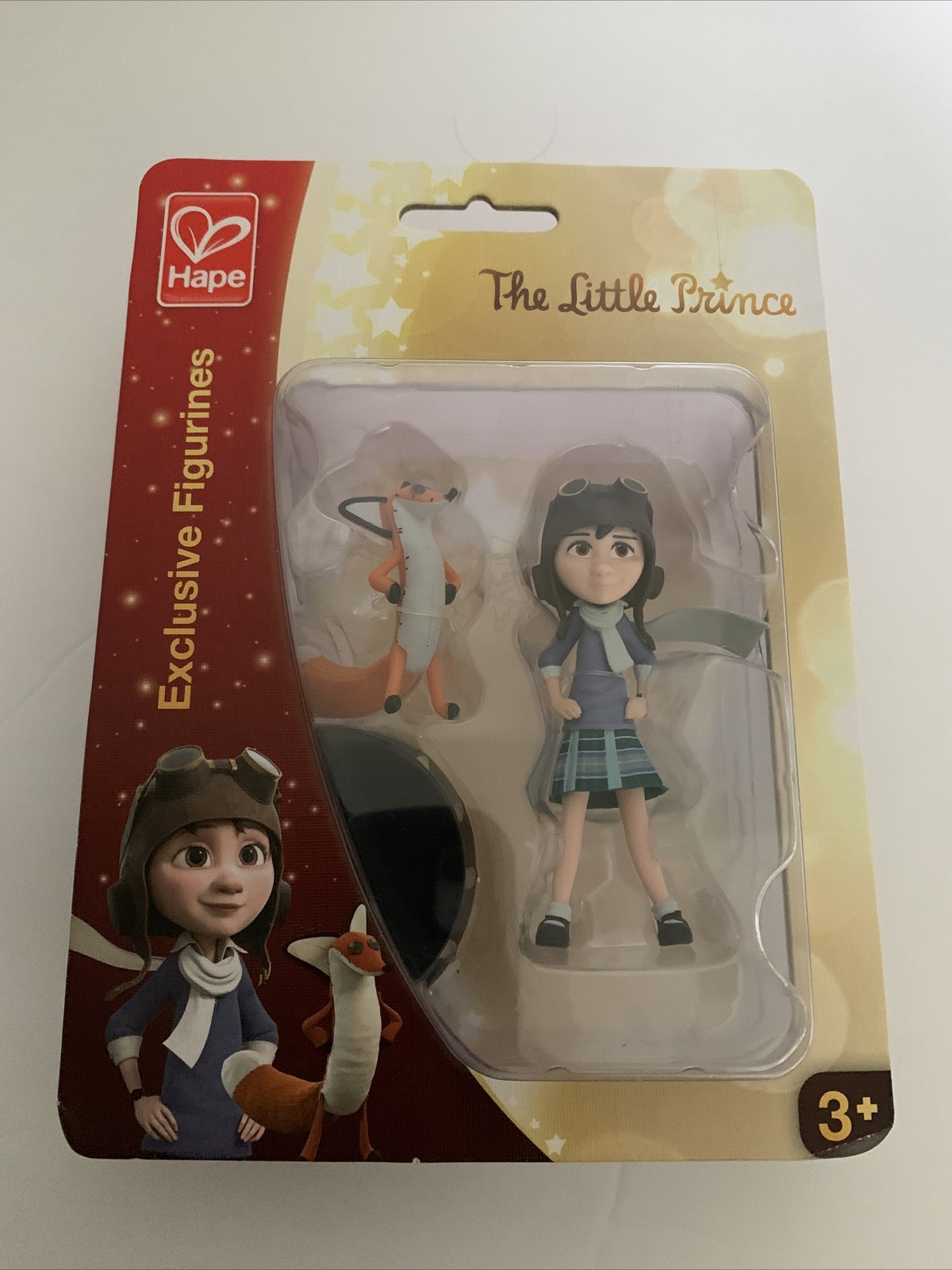 New Hape The Little Prince Little Girl & Fox Exclusive Figurines with Stands