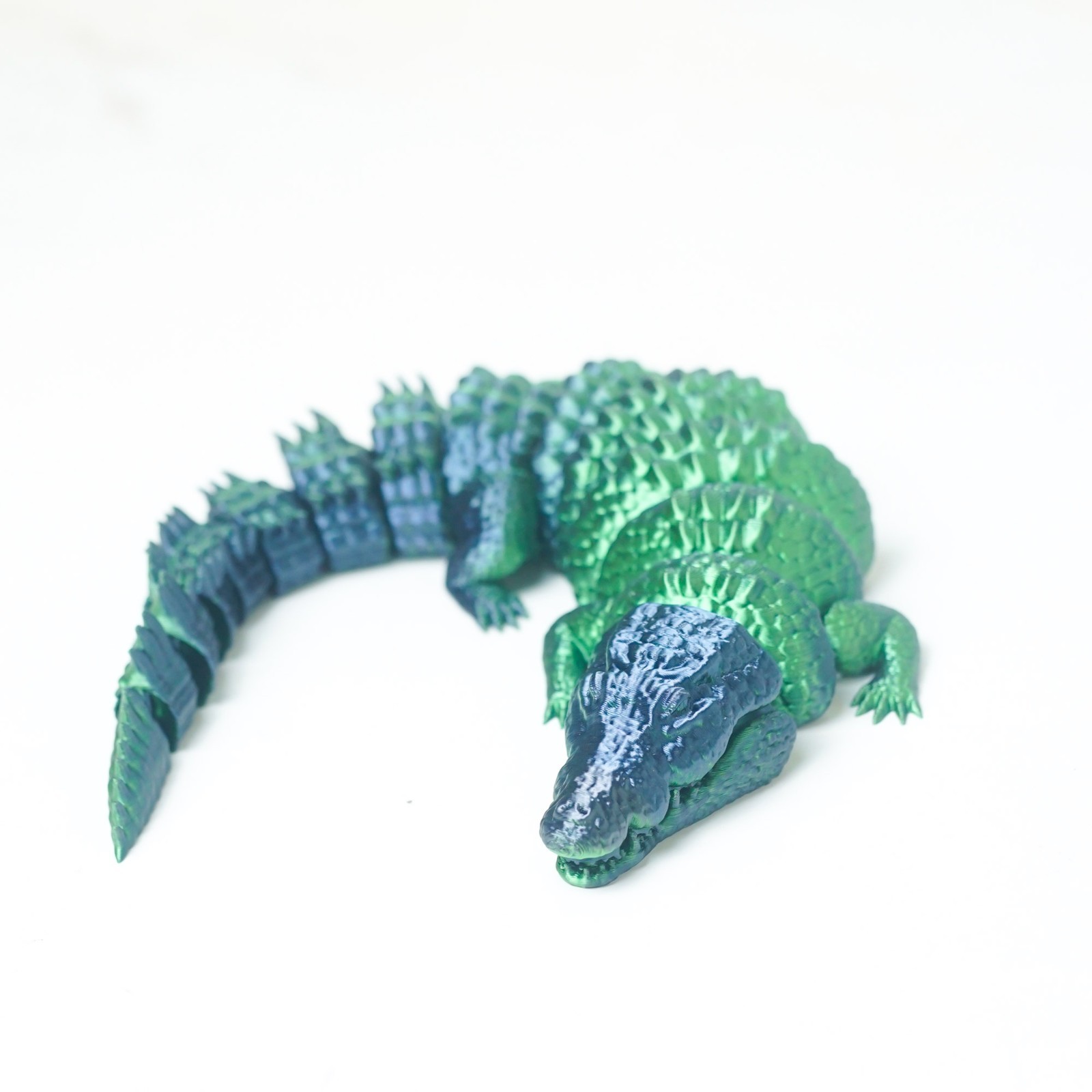 3D Printed Crocodile Model,Articulated Animals Figure,Fidget Toys Home Decor
