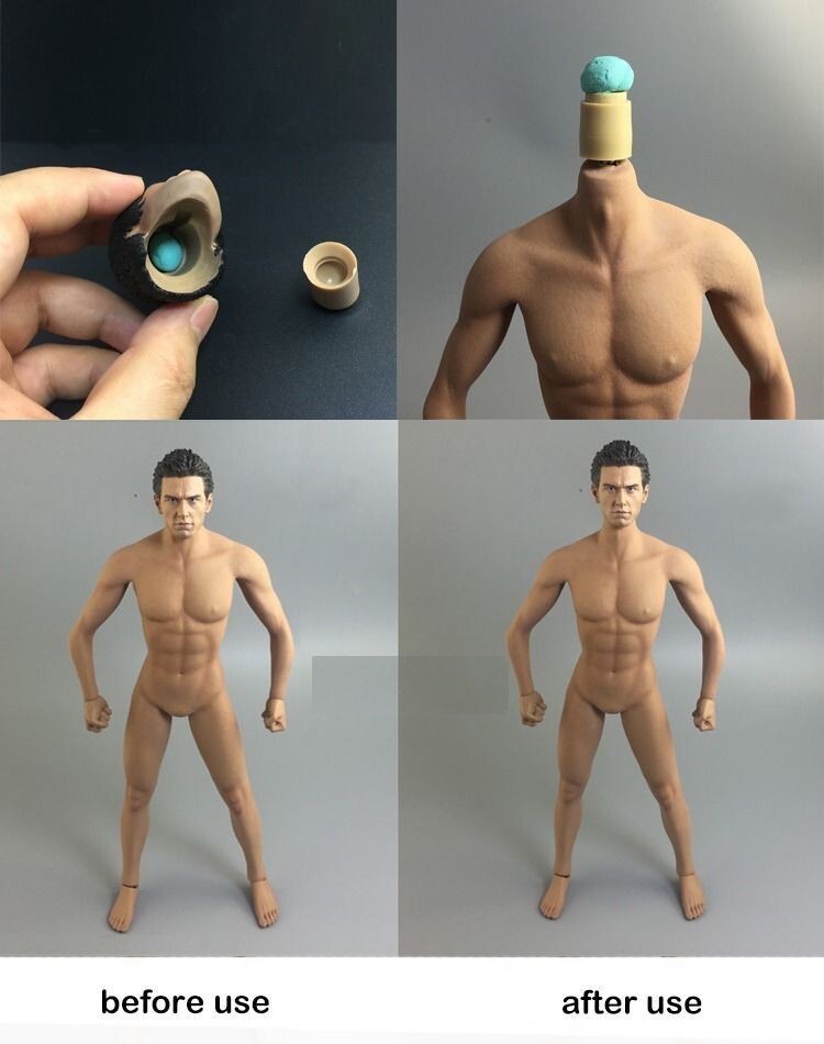 Reusable & Revocable Adhesive Universal Clay For 1/6 Figure Neck Connect x 12