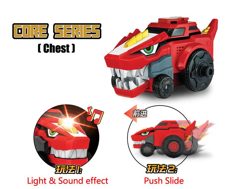 Dino Core Dinosaur Ultra Chest Head Helmet Arm Shoulder Leg DIY Freely Combine