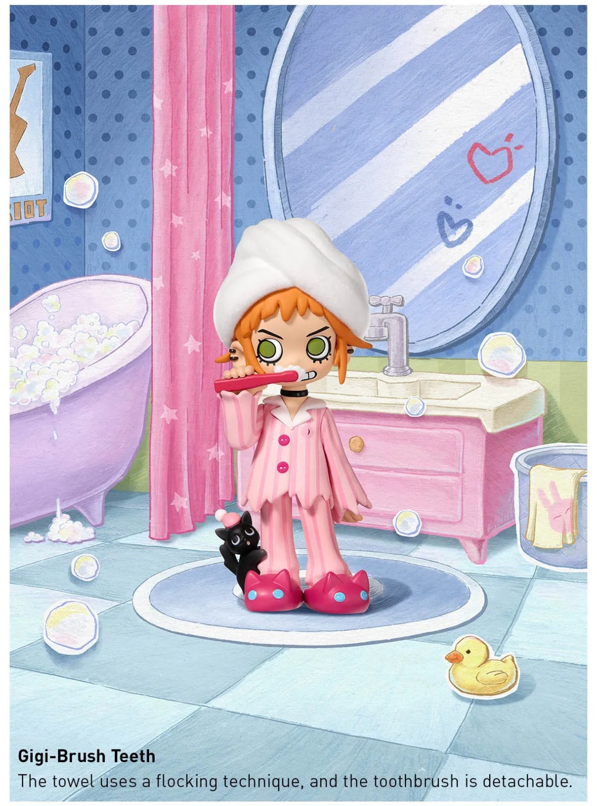 POP MART x Lil Peach Riot Sleepover Series Confirmed Figure Doll NEW in Open Box