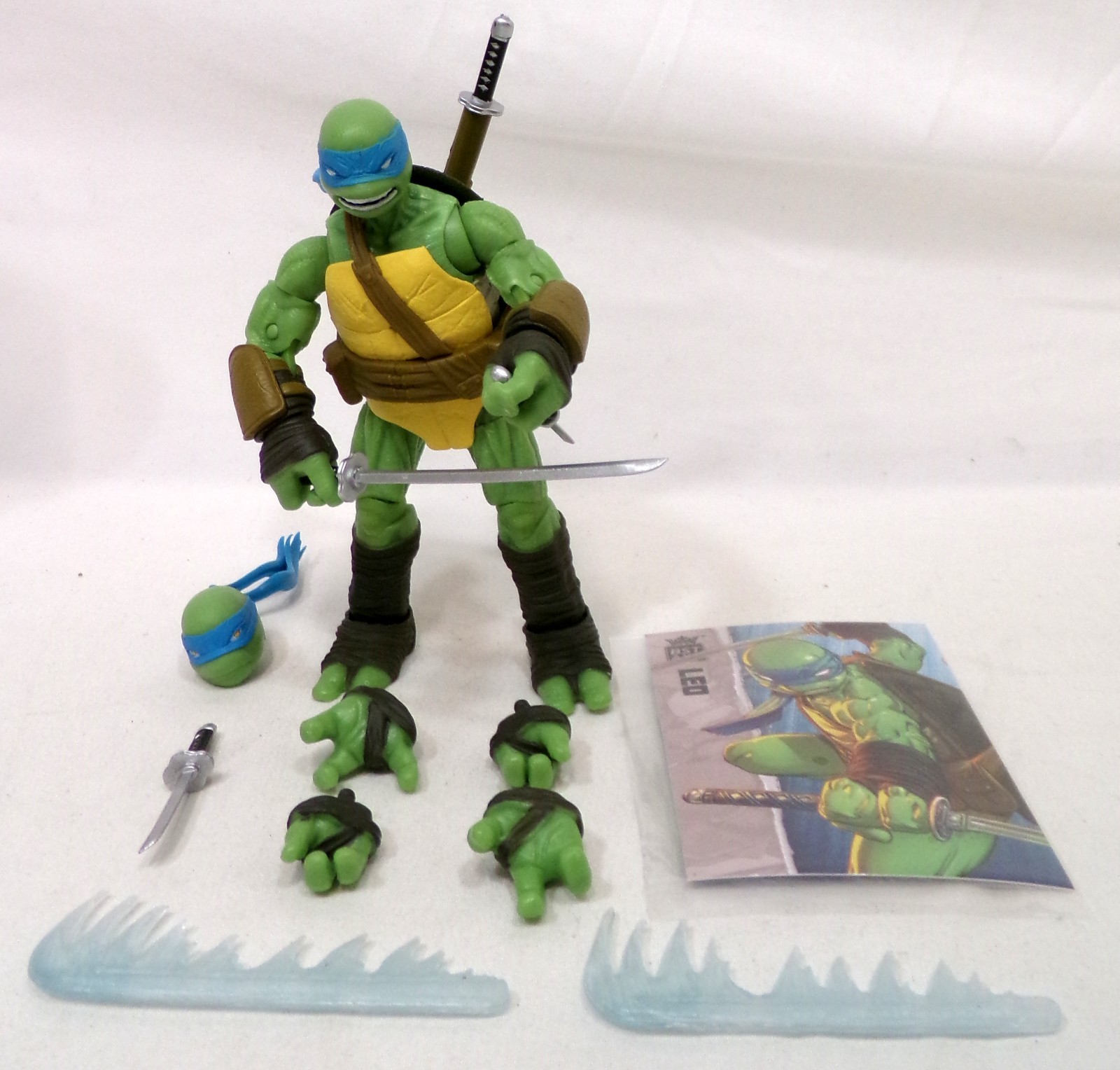 Loyal Subjects BST AXN TMNT IDW Comic Leonardo 5&Prime; Figure Complete Ninja Turtles
