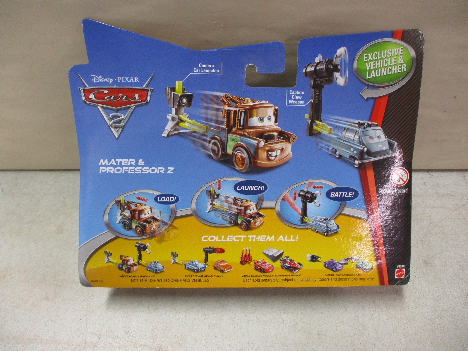 Disney Pixar Cars 2 Action Agents Professor Z and Mater A