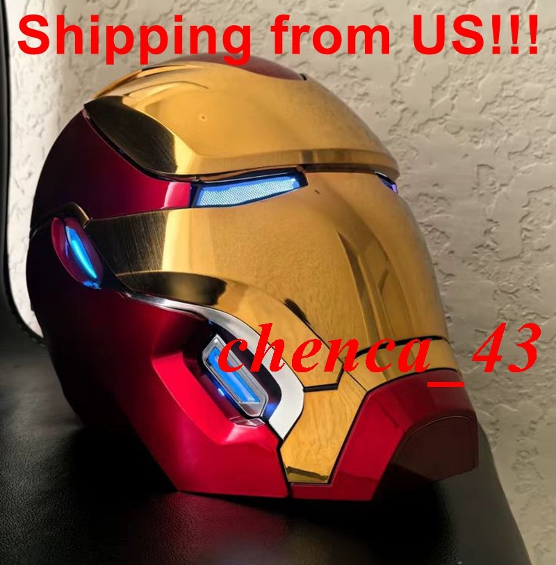 US Ship!!! 2025 Iron Man MK50 Helmet 1:1 Wearable Voice Control Deformation Prop