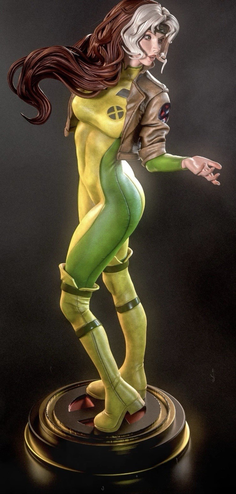 Rogue X-Men 3d figure/statue 25 cm Handmade Collectible