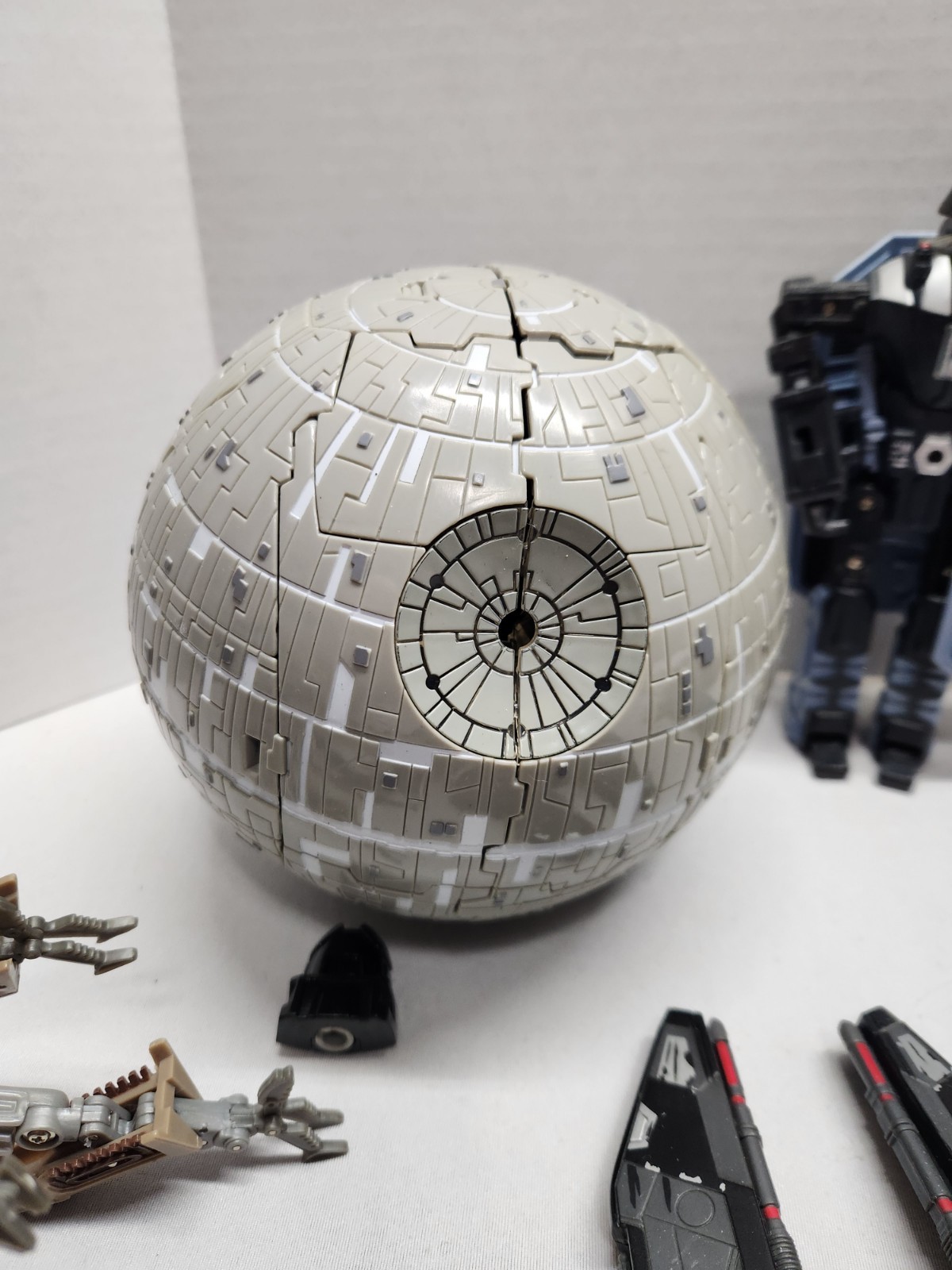 Hasbro Star Wars Transformers Lot Darth Vader Death Star General Grievous Slave