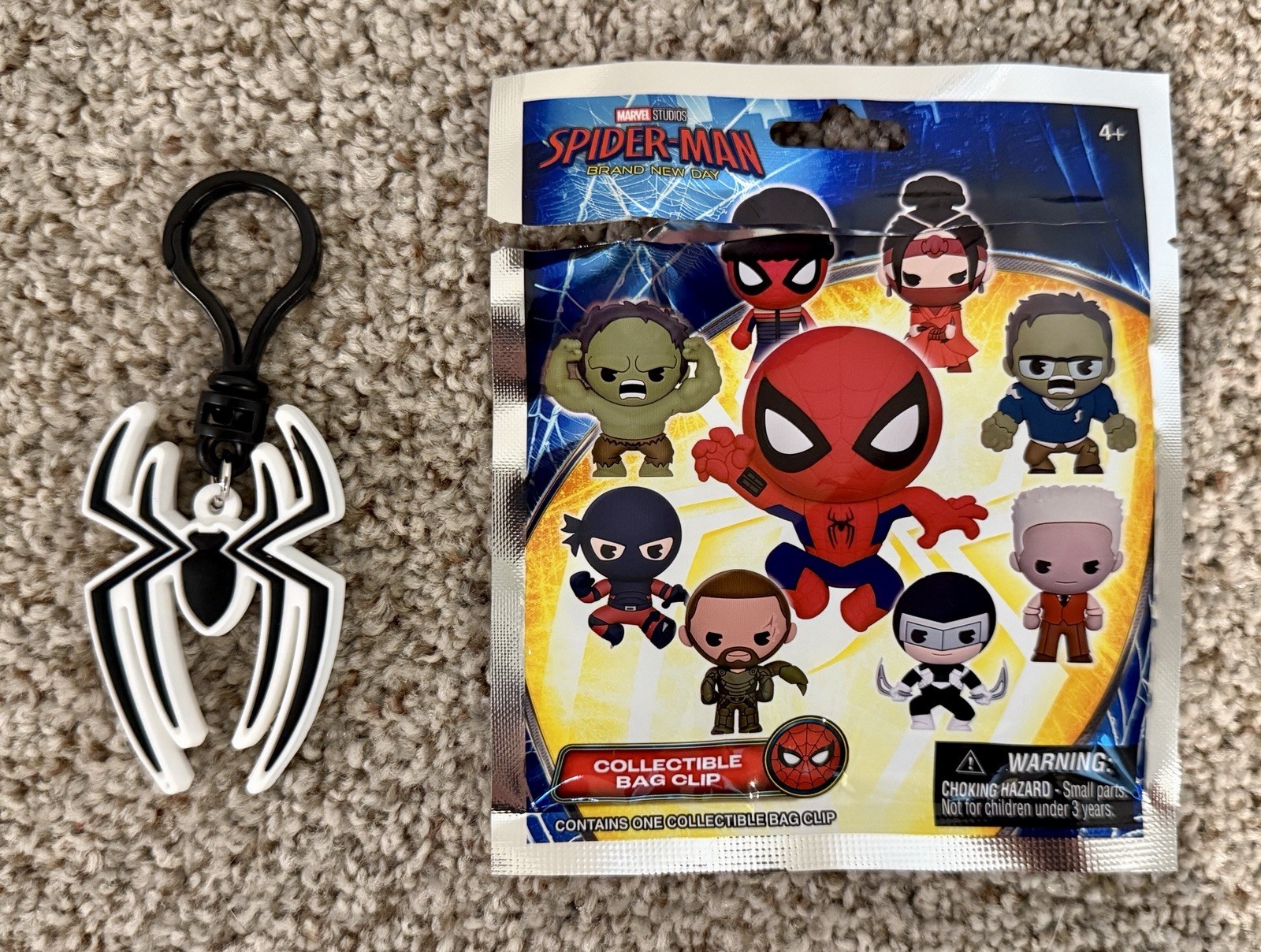 Spiderman Brand New Day Exclusive A Chase Rare Figural Bag Clip Monogram #69290