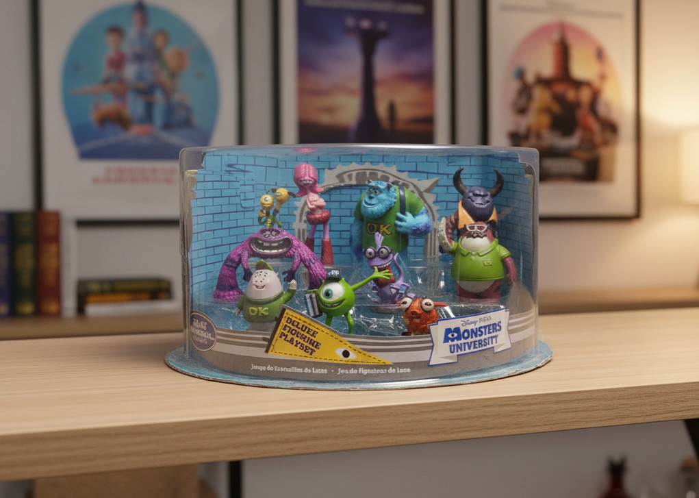 Disney Store Pixar Monster&rsquo;s Inc University Deluxe Figurine Figure Playset