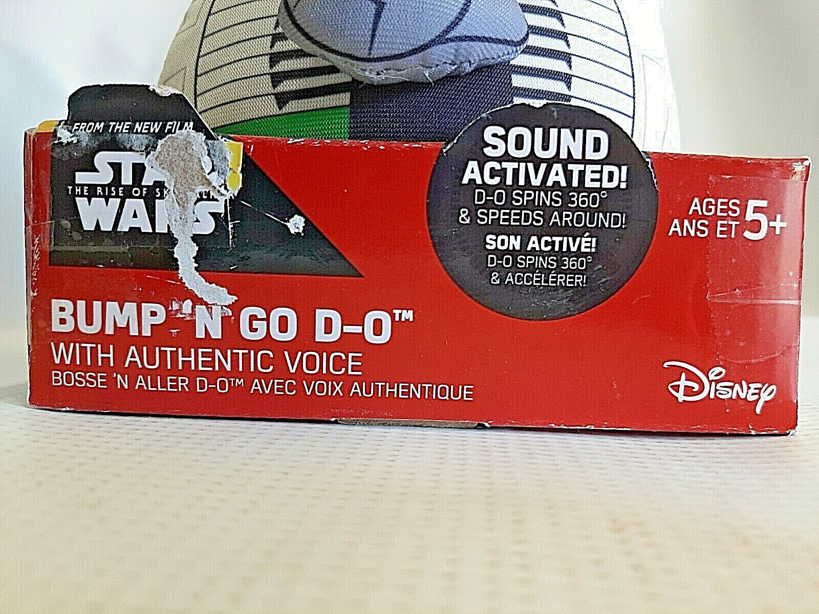 Star Wars Bump &lsquo;N Go D-O Plush 9 Inch NIB Toy Figure Ready to Roll & Make Sounds
