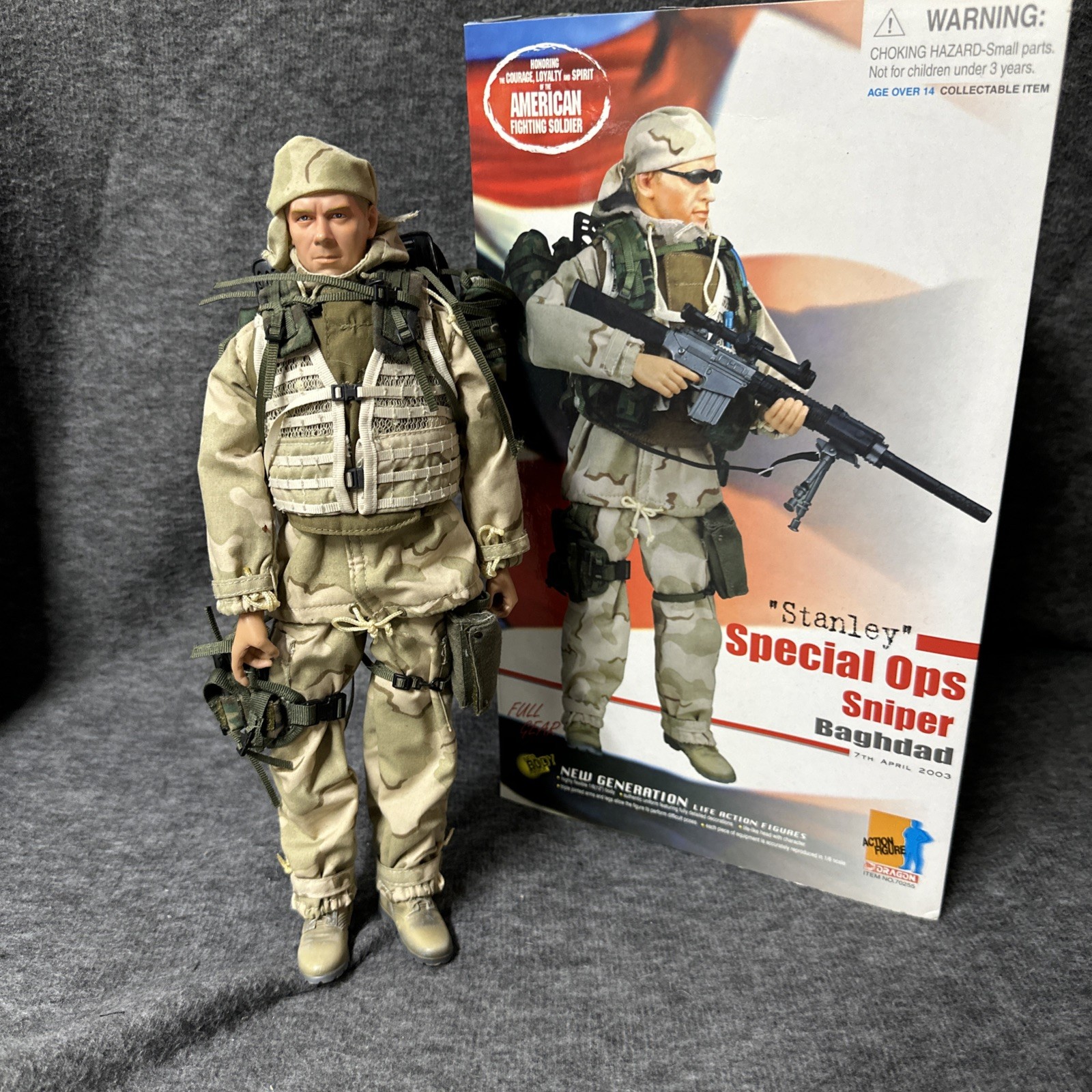 Dragon Models « Stanley » Special Ops Sniper Action Figure 2003 Baghdad