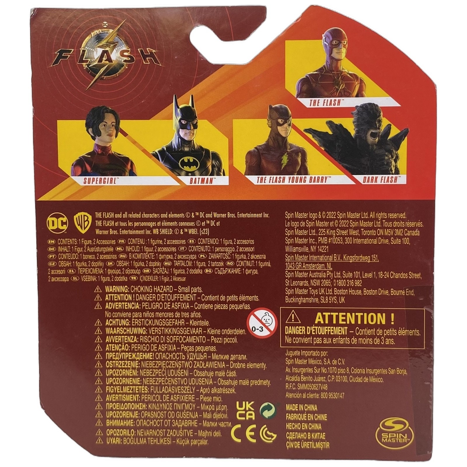 The Flash Batman 4&Prime; Action Figure DC 1st Edition Spin Master 2022 Sealed New