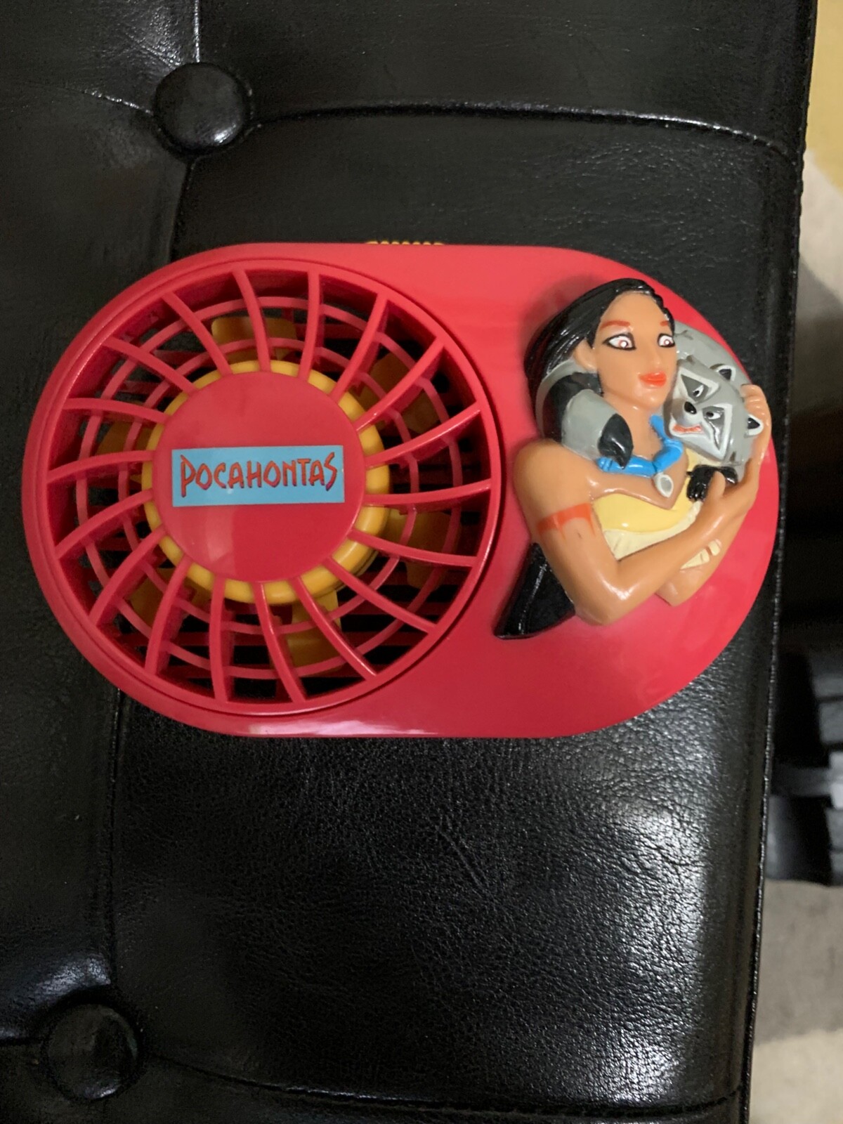 Disney’s Pocahontas Battery Powered Mini Fun Fan by Janex Vintage 1995