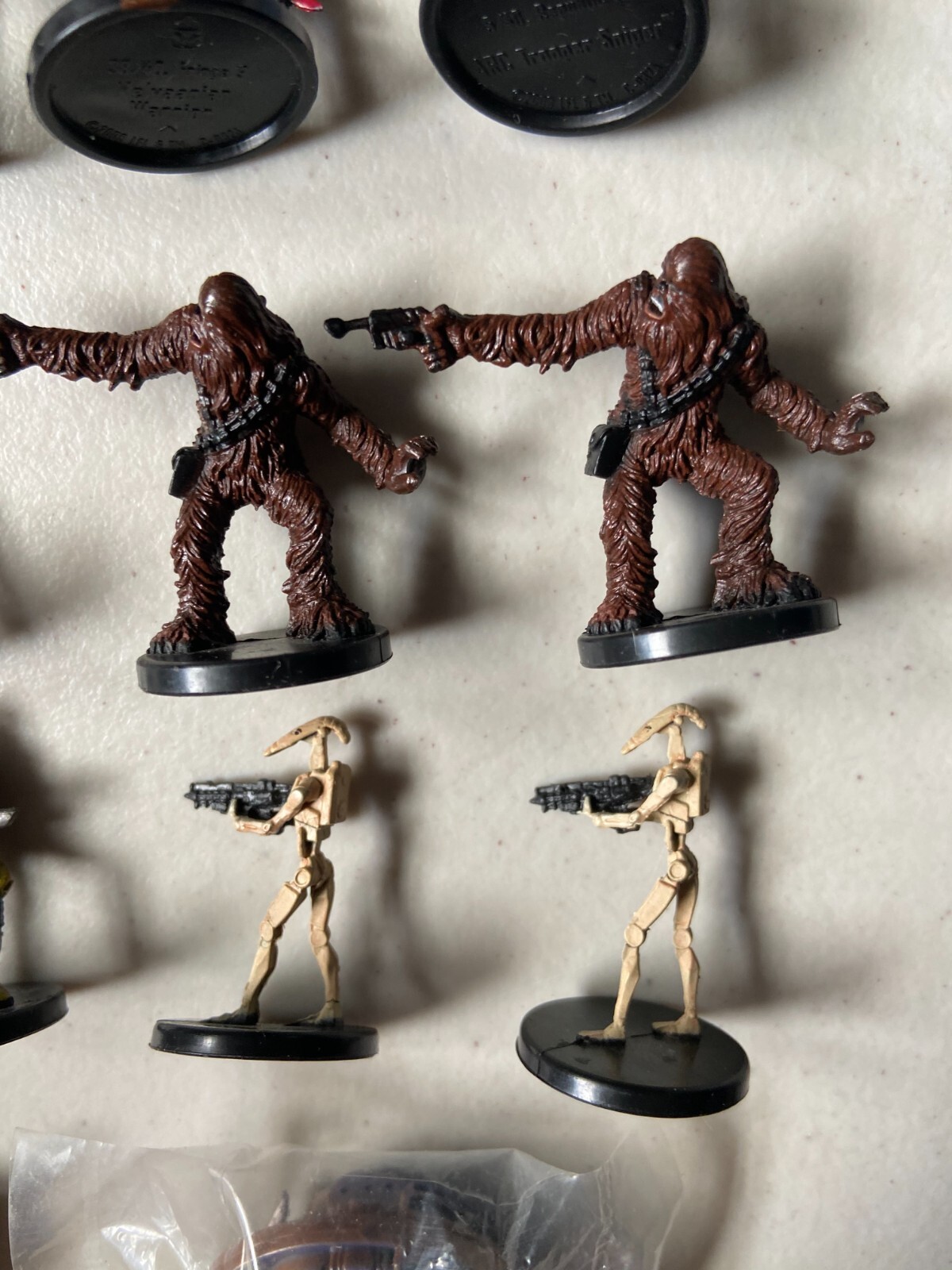 Star Wars Miniatures Figures Tabletop Role Playing Game Lot of 14 & Ewok Charm