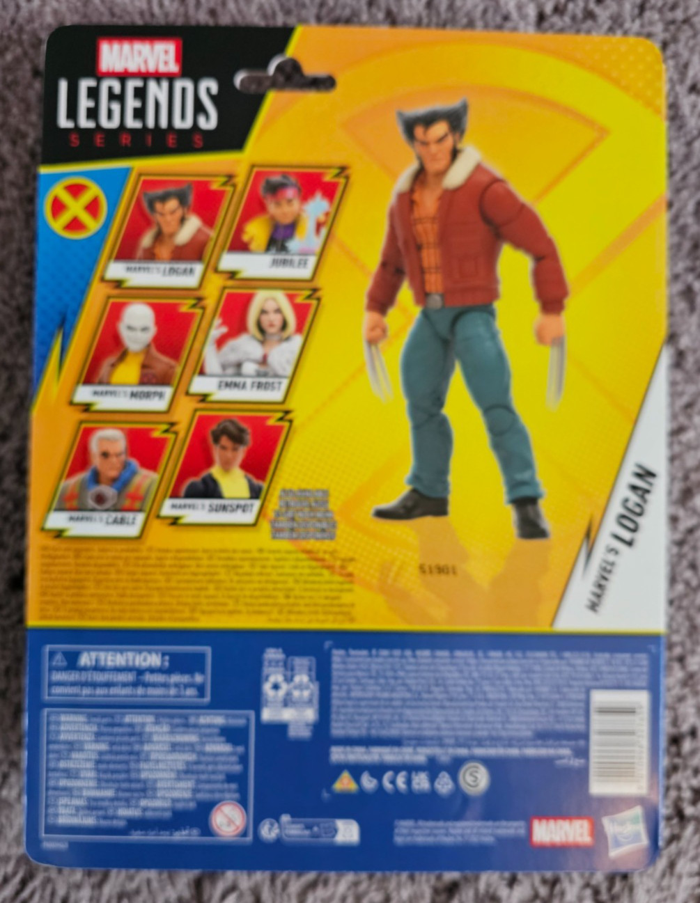 Marvel Legends X-Men 97 Logan Wolverine Hasbro Action Figure