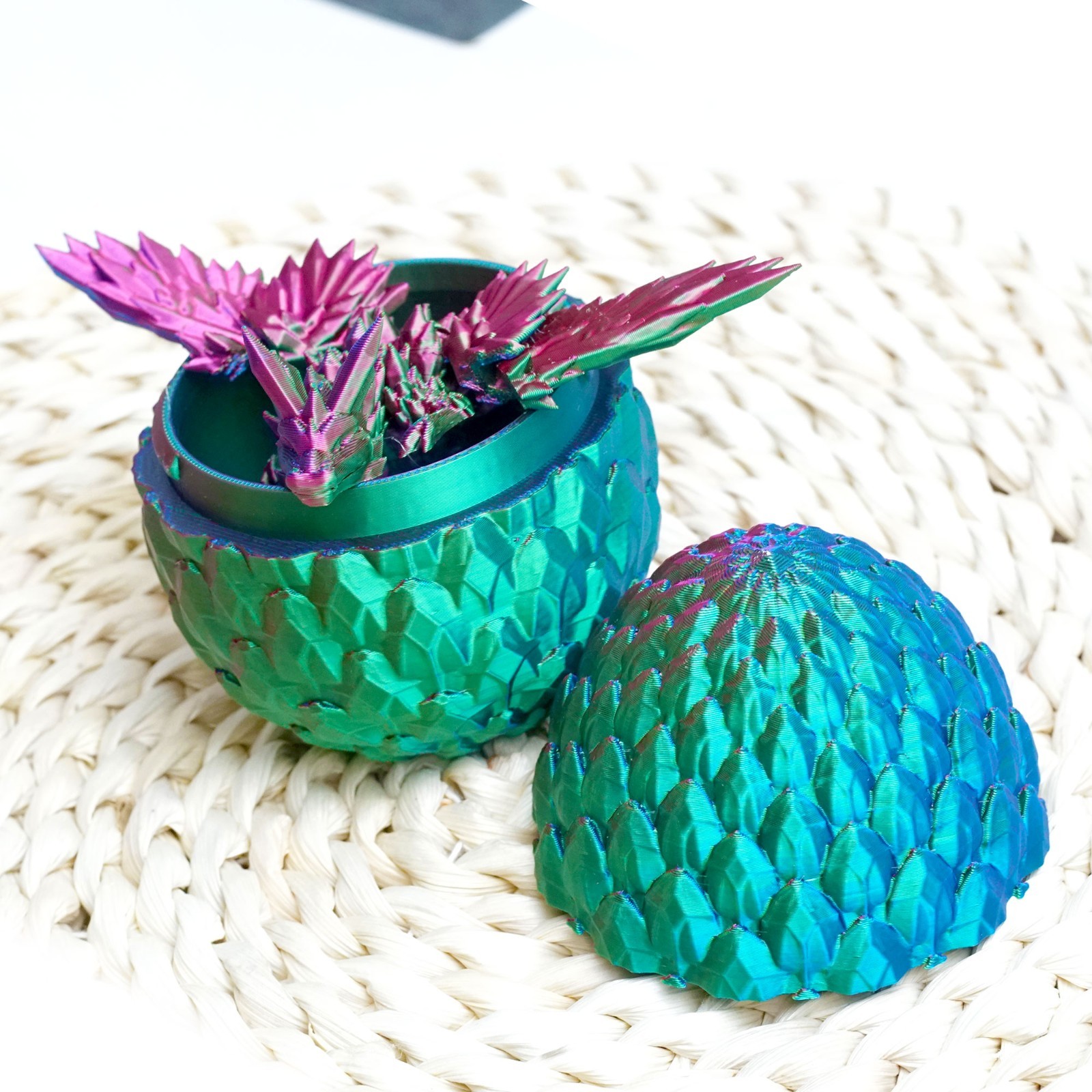 3D Printed pterosaur egg Model,Articulated Animals figure,Fidget Toys Home Decor