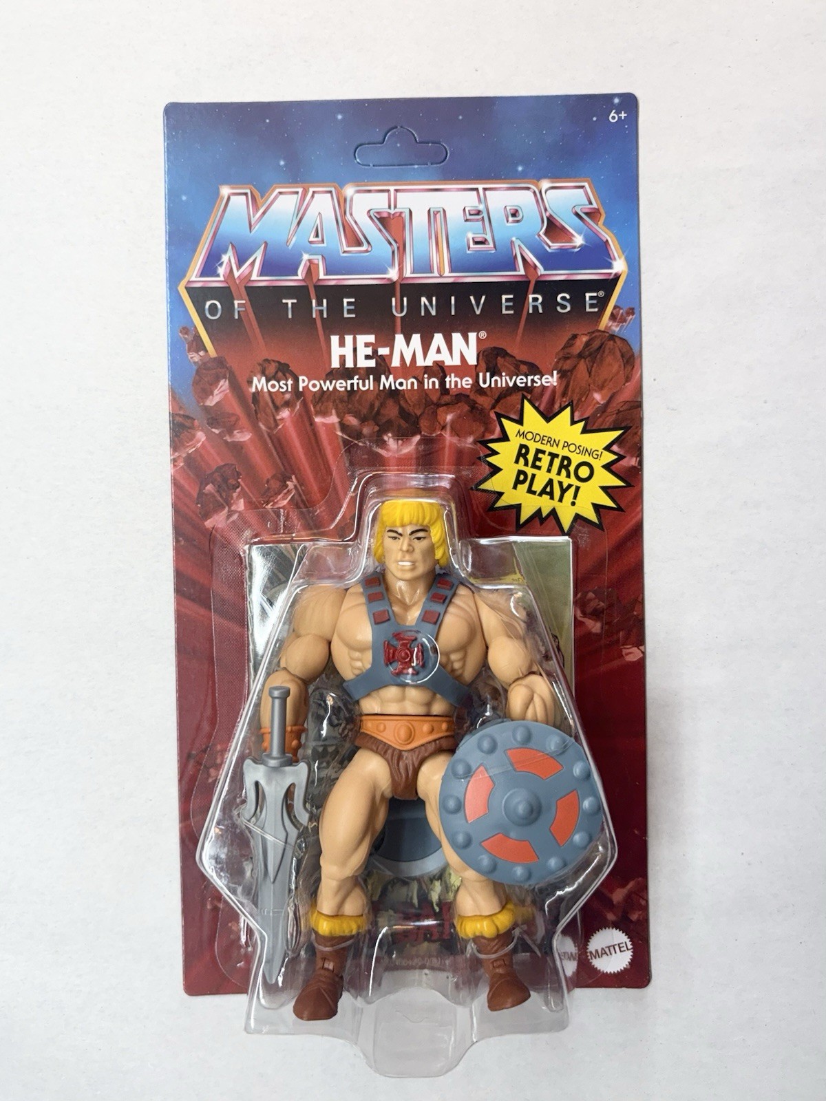 Mattel Masters of the Universe Origins Deviated Wave 29 He-Man 6&Prime; Figure In Hand