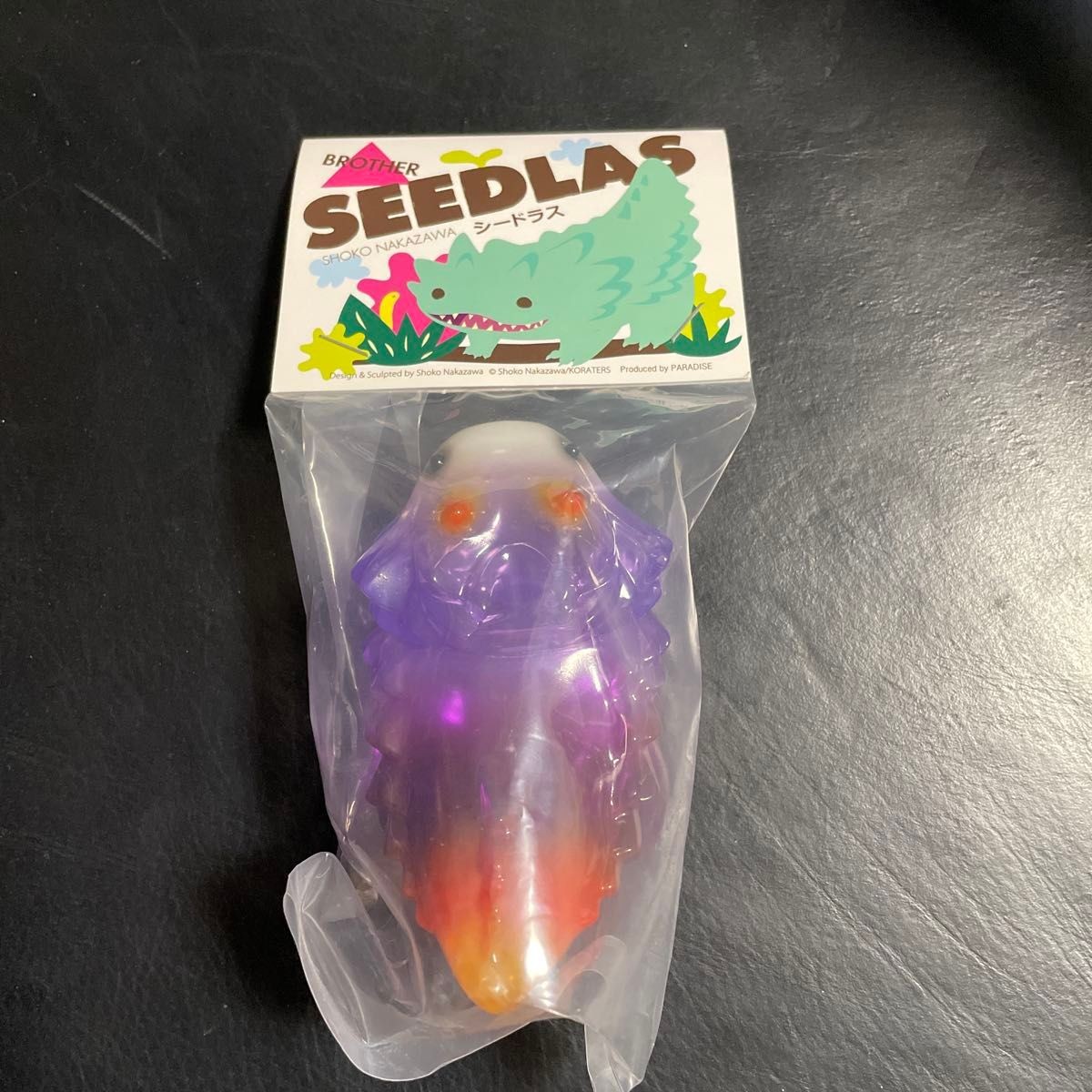 Seedlas Brother Sofubi Vinyl Figure Purple Clear Shoko Nakazawa Japan Limited