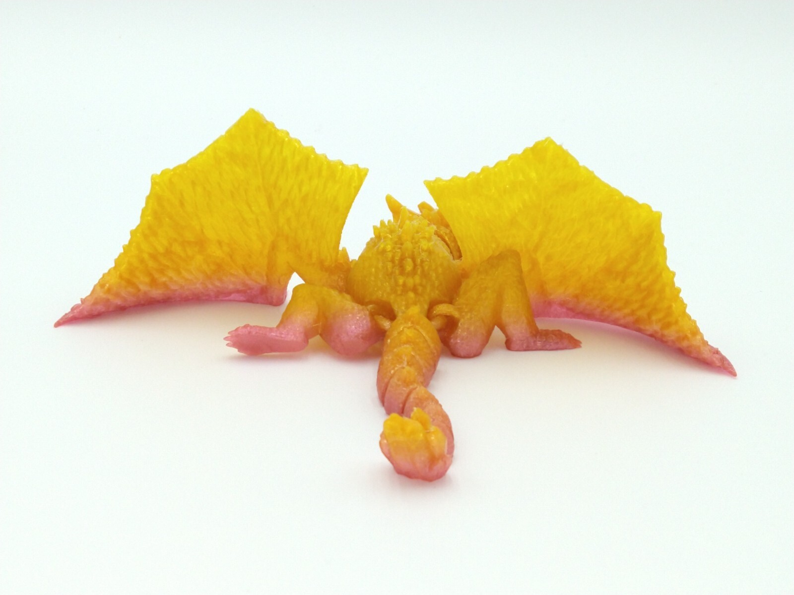 DRAGON WHELP Squishy Articulated Flexi Rainbow Colors 7&Prime; 3D Printed Figure TPU