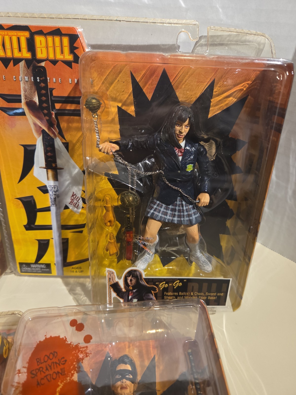 Neca 2004 Kill Bill Series 1 Full Set The Bride Go Go Crazy 88 Fighters NOS