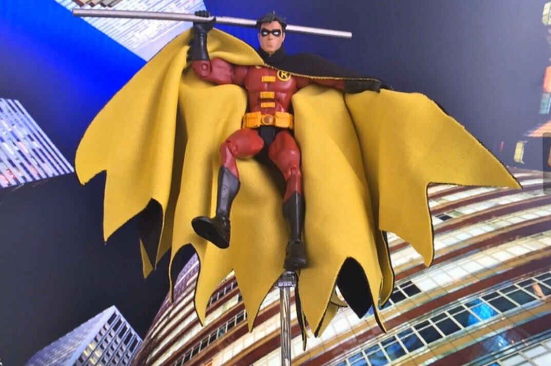 Custom Dc Collectibles Universe Robin CAPE COWL Batman 1:12 Not figure