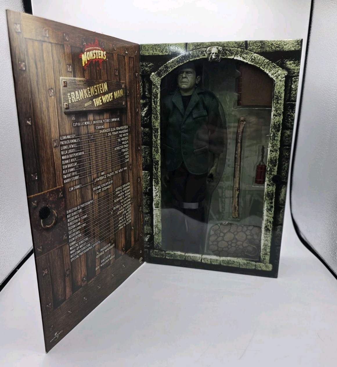 Sideshow Universal Monsters Frankenstein Meets The Wolf Man 12&Prime; 2001 New Rare