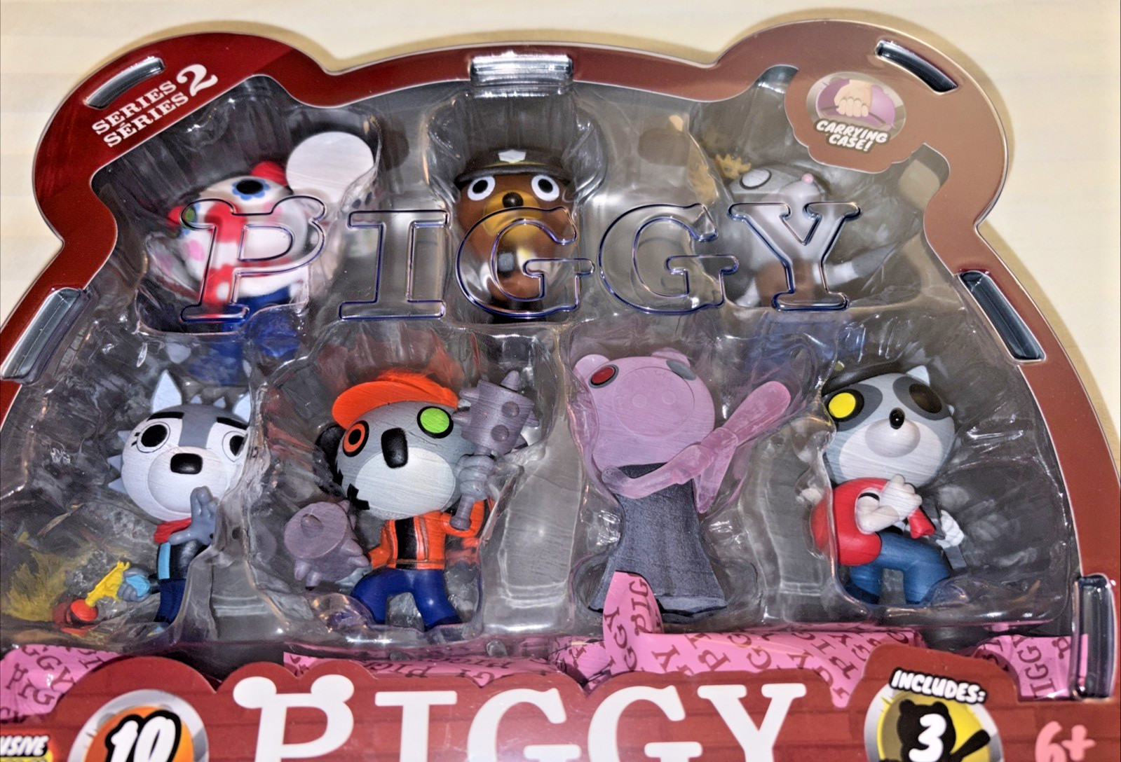 Piggy – Minifigure Mega Case-Pack Series 2 – 10 Minifigures 3&Prime; – 3 Mystery Figs