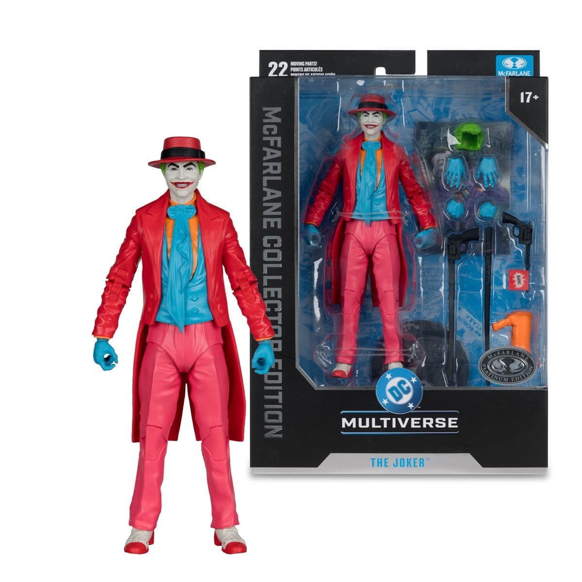 DC Multiverse McFarlane Collector Edition Joker Batman *PLATINUM & REGULAR! New