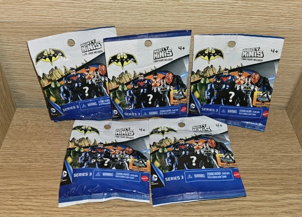 Batman Mighty Minis Series 3 Blind Bag Lot of 5 Mini Figures NEW