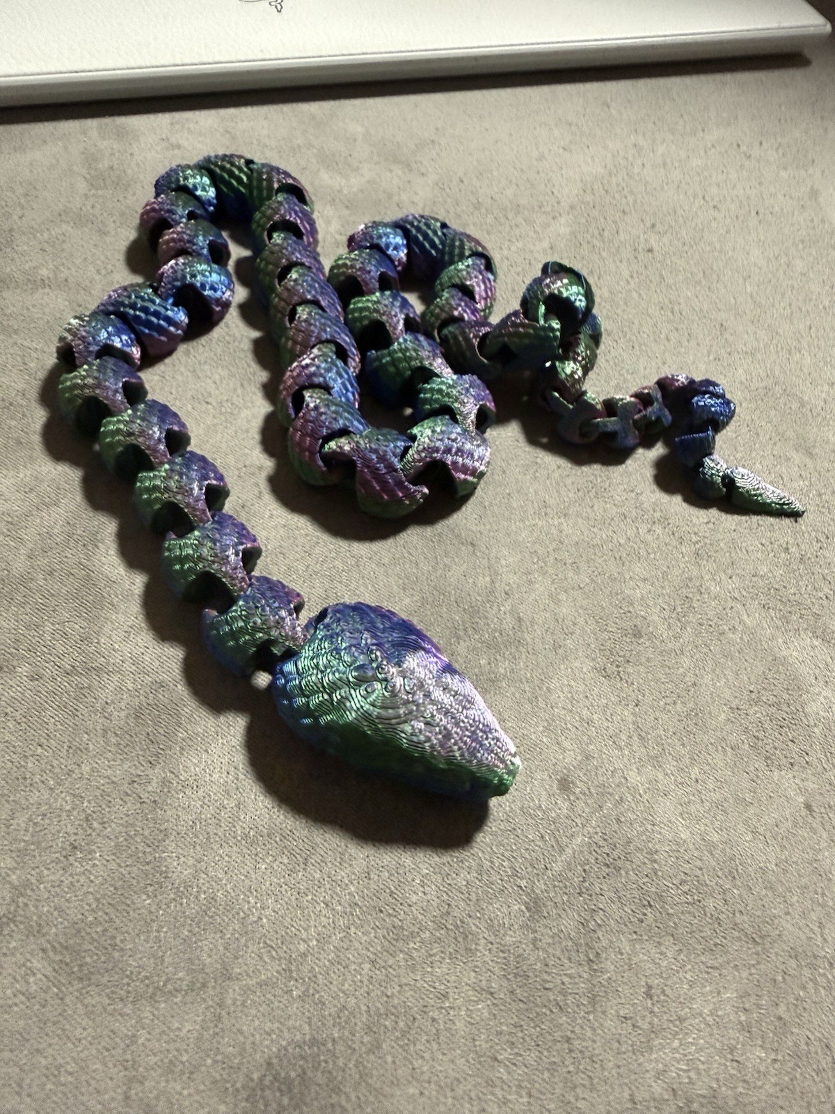 Articulated Snake Toy – 3D Printed Fidget – 24in Long