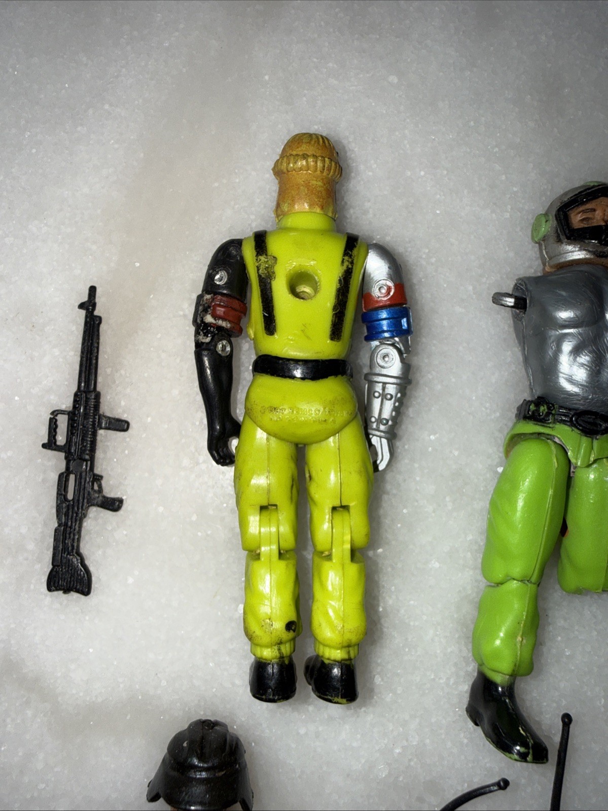 Liquid/ Aqua Fighter LOT VINTAGE REMCO FIGURES PARTS AMERICAN DEFENSE 1980S