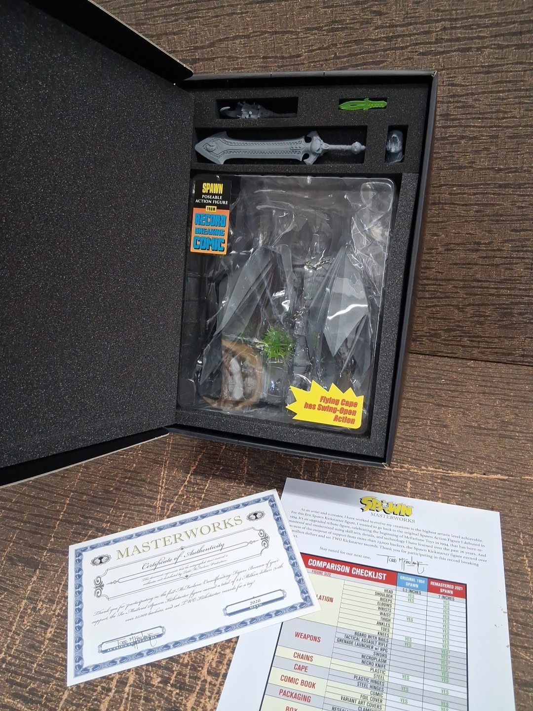 McFarlane Toys Spawn Masterworks Kickstarter Artist&rsquo;s Proof Figure New In Box